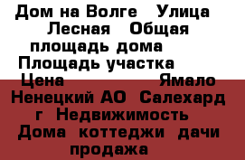 Дом на Волге › Улица ­ Лесная › Общая площадь дома ­ 85 › Площадь участка ­ 38 › Цена ­ 2 500 000 - Ямало-Ненецкий АО, Салехард г. Недвижимость » Дома, коттеджи, дачи продажа   